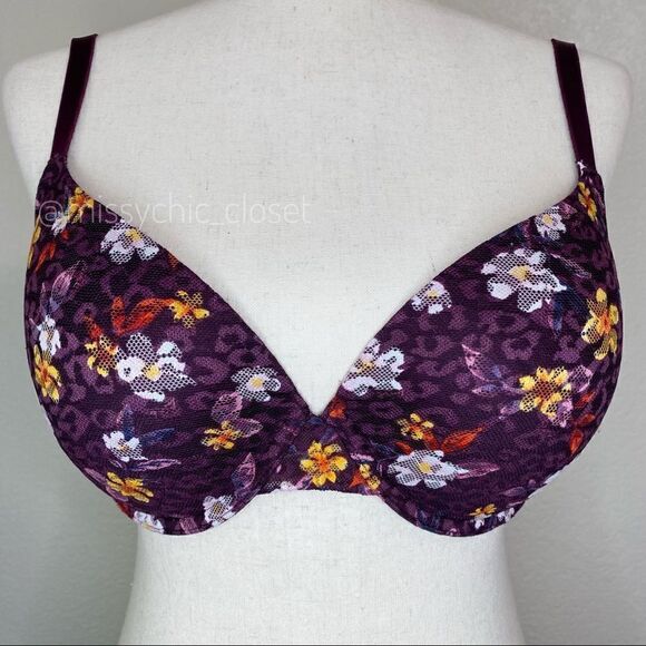 PINK Victoria’s Secret 34DD Floral Bra - Picture 2 of 9